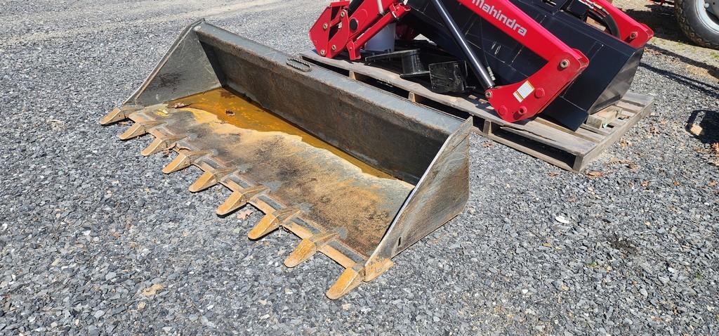 80" CID Skidloader Tooth Bucket