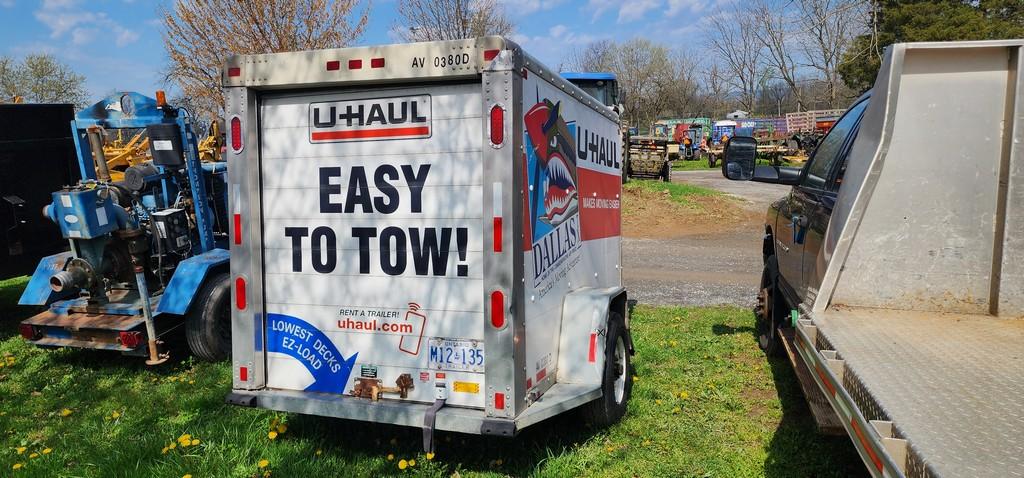 1998 Uhaul 5'x8' Enclosed Trailer (SALVAGE TITLE)