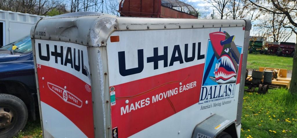 1998 Uhaul 5'x8' Enclosed Trailer (SALVAGE TITLE)