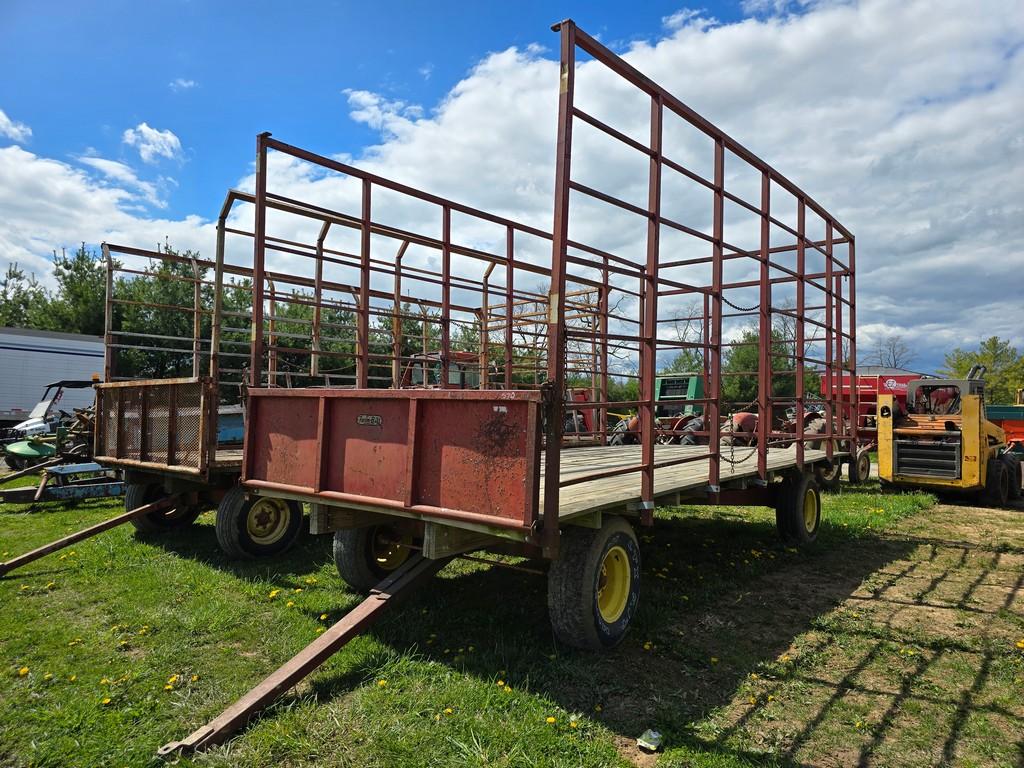 Farm-Bilt 8'x18' Metal Rack Hay Wagon