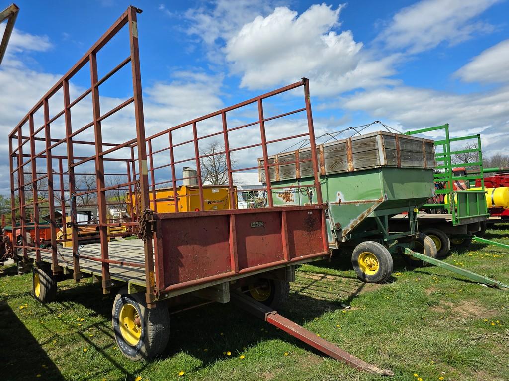 Farm-Bilt 8'x18' Metal Rack Hay Wagon