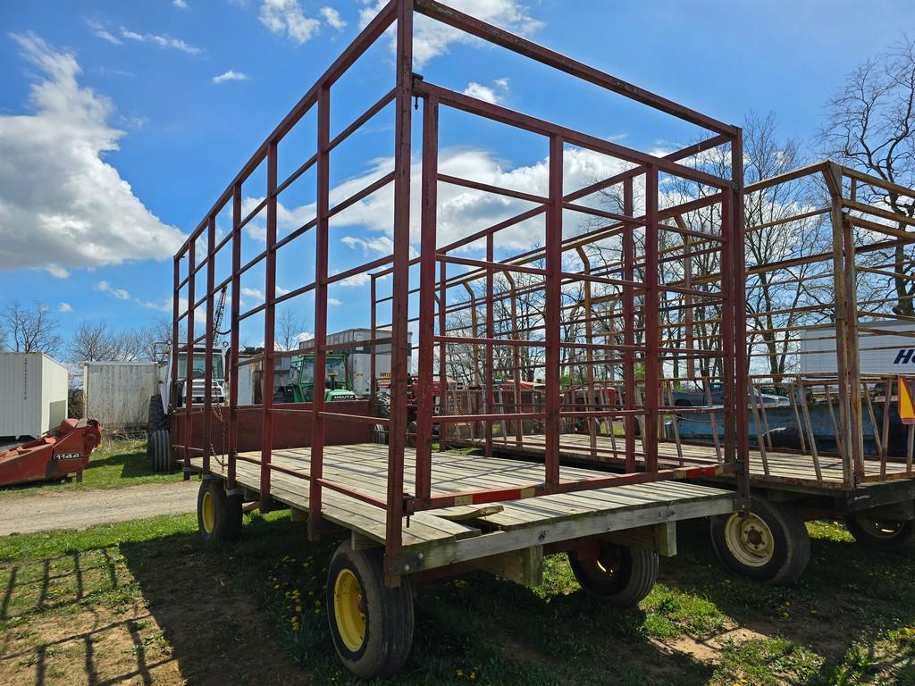 Farm-Bilt 8'x18' Metal Rack Hay Wagon