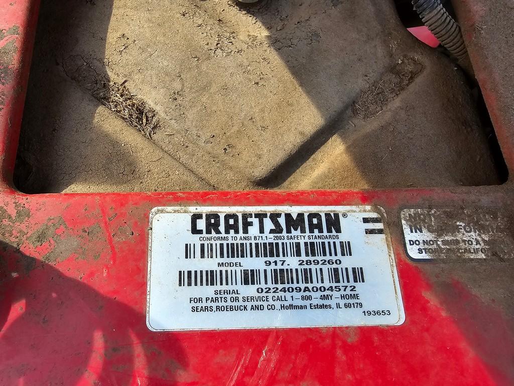 Craftsman YTS4000 Riding Mower (AS IS)