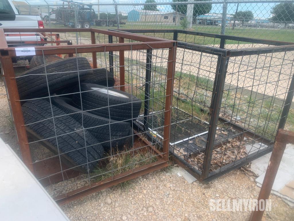 (2) Wire Basket Junk Bins [Yard 2]