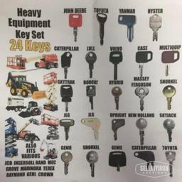 Unused Set of 24 Equipment Master Keys [YARD 1]