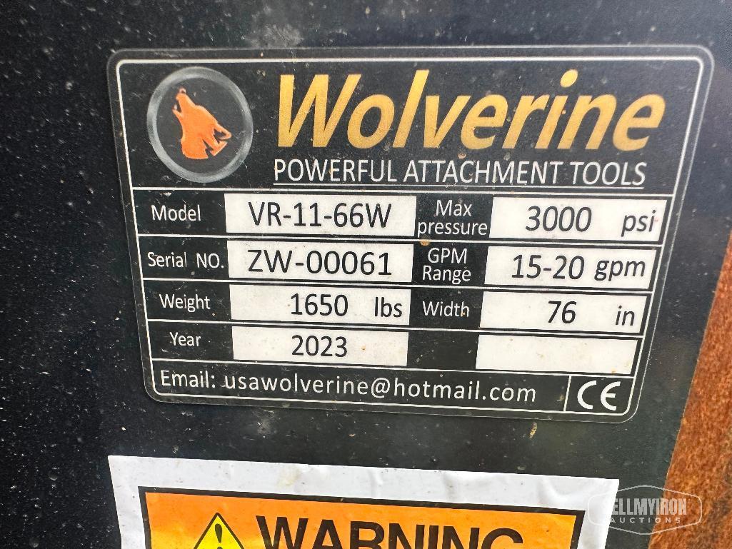 Unused 2023 Wolverine ZW-VR-0066W 66 in Skid Steer Vibratory Roller [YARD 1 - TX]