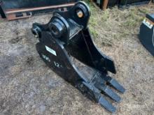 Unused LandHero BKT-31-C30512HD 12in Mini Excavator Bucket [YARD 2]