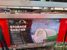 Unused 2024 Golden Mount S203012R-300gsm PE Dome Storage Shelter [YARD 2]