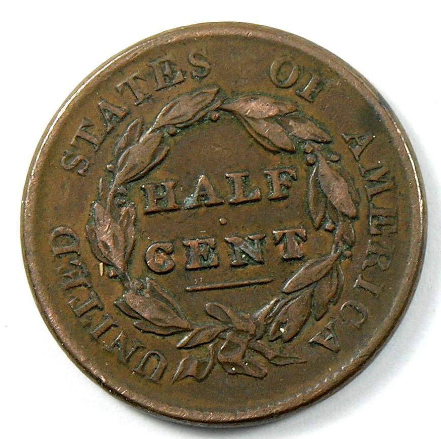 1829 U.S. Classic Head Half Cent