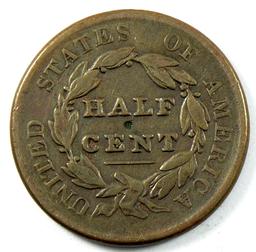 1829 U.S. Classic Head Half Cent