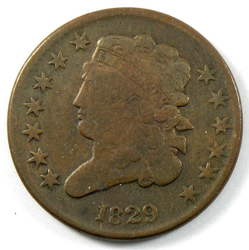 1829 U.S. Classic Head Half Cent