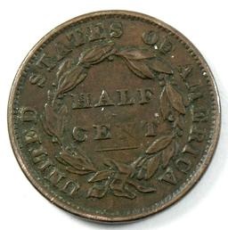 1834 U.S. Classic Head Half Cent