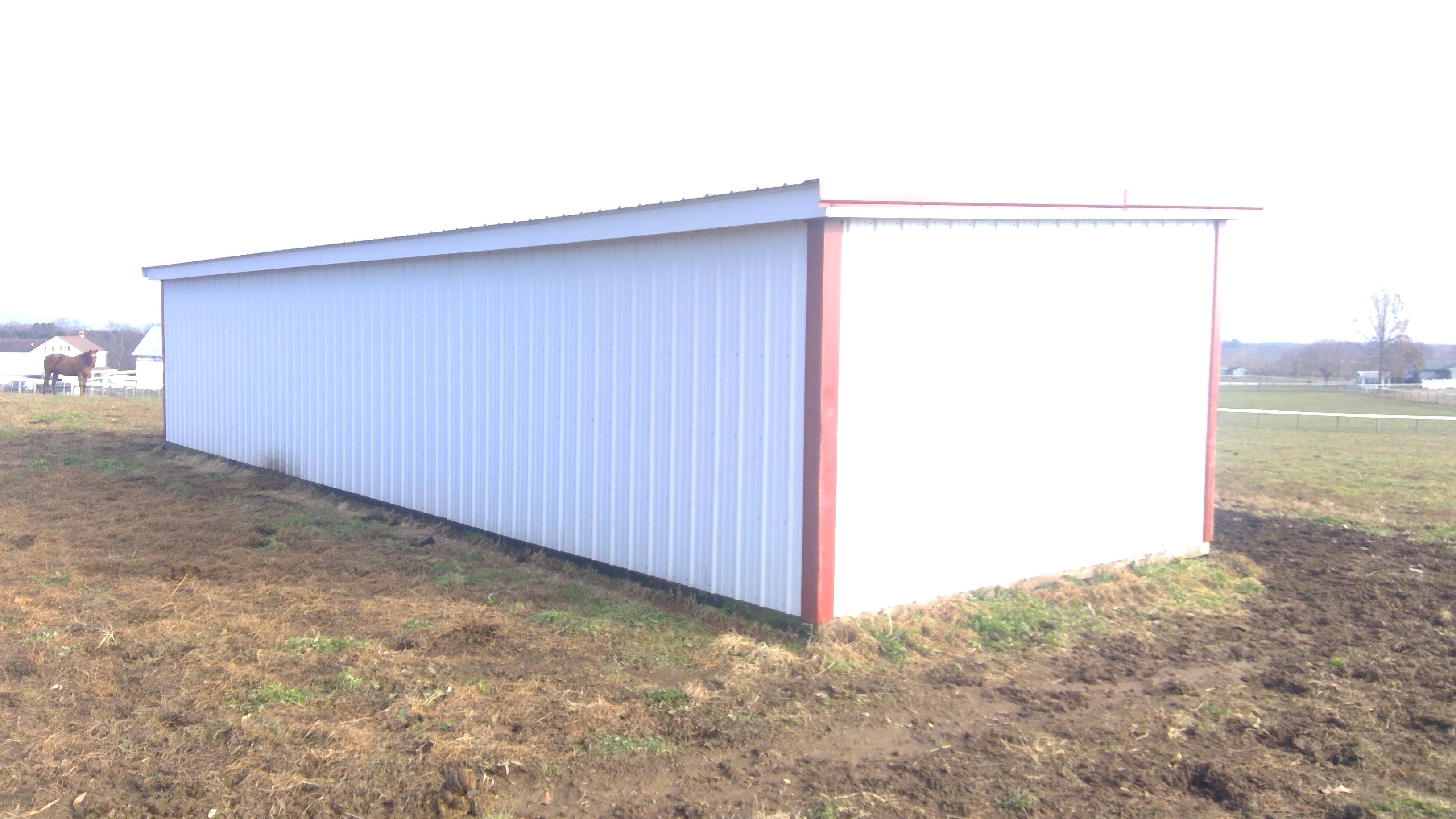 15'x 45' Run In Shed