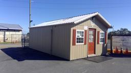 14'x24' Portable Shed. Finished Interior W/AC