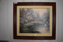 Thomas Kinkade Everett's Cottage 143/5950 SN Canvas 24 X 20
