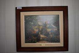 Thomas Kinkade Holly Hock House 116/395 A/P Canvas 20 X 16