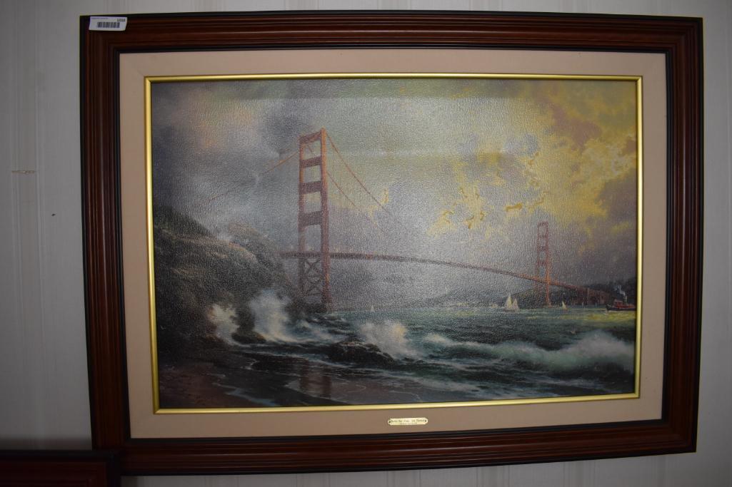 Thomas Kinkade Golden Gate Bridge 175/395 A/P Canvas 36 X 24