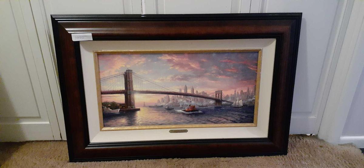 Thomas Kinkade The Spirit of New York 115/1750 SN Canvas 24 X 12