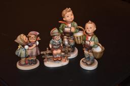 4 Vintage Hummel figurines