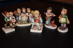 Set of five Hummel figurines
