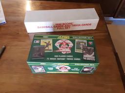 1990 and 1991 score baseball sets