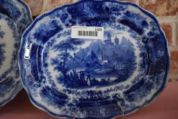 Burgess & Leigh Flo Blue Platter 12"W X 9 1/2"...