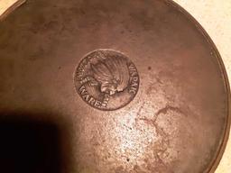 Wapak...#8 Skillet W/Indian Head, Holloware Double Pour,...