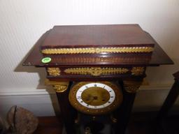 MAKER: Morel A Paris - Case: Wood w/ brass adornment - c.1875 - Model: French Empire - Movement: 8