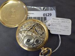 Elgin Watch Co. Open Face 19 Jewels,...Up/down ind; case has hairline crack,...Working Order, 20 yea