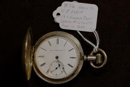 Elgin Watch Co, Hunter Case, Lever set, Coin Silver Side Set, Engraved,...Engraved presentation