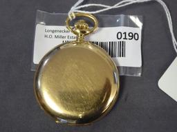 LIP Foreign Pocket Watch, runs,...Has stop watch feature w/ multiple graduated circles around outsid