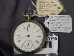 Wattham Skeleton Pocket Watch, Lever Set, Maybe Saleman Sample According to Owner, runs