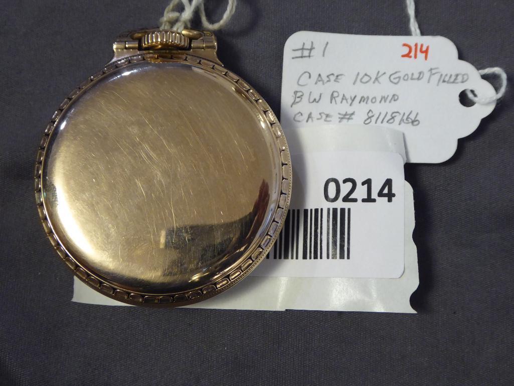 Elgin, Open Face, 21 Jewels, Lever Set, runs, 10K gold filled...