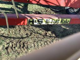 H&S manufacturing BF12 bifold wheel rake