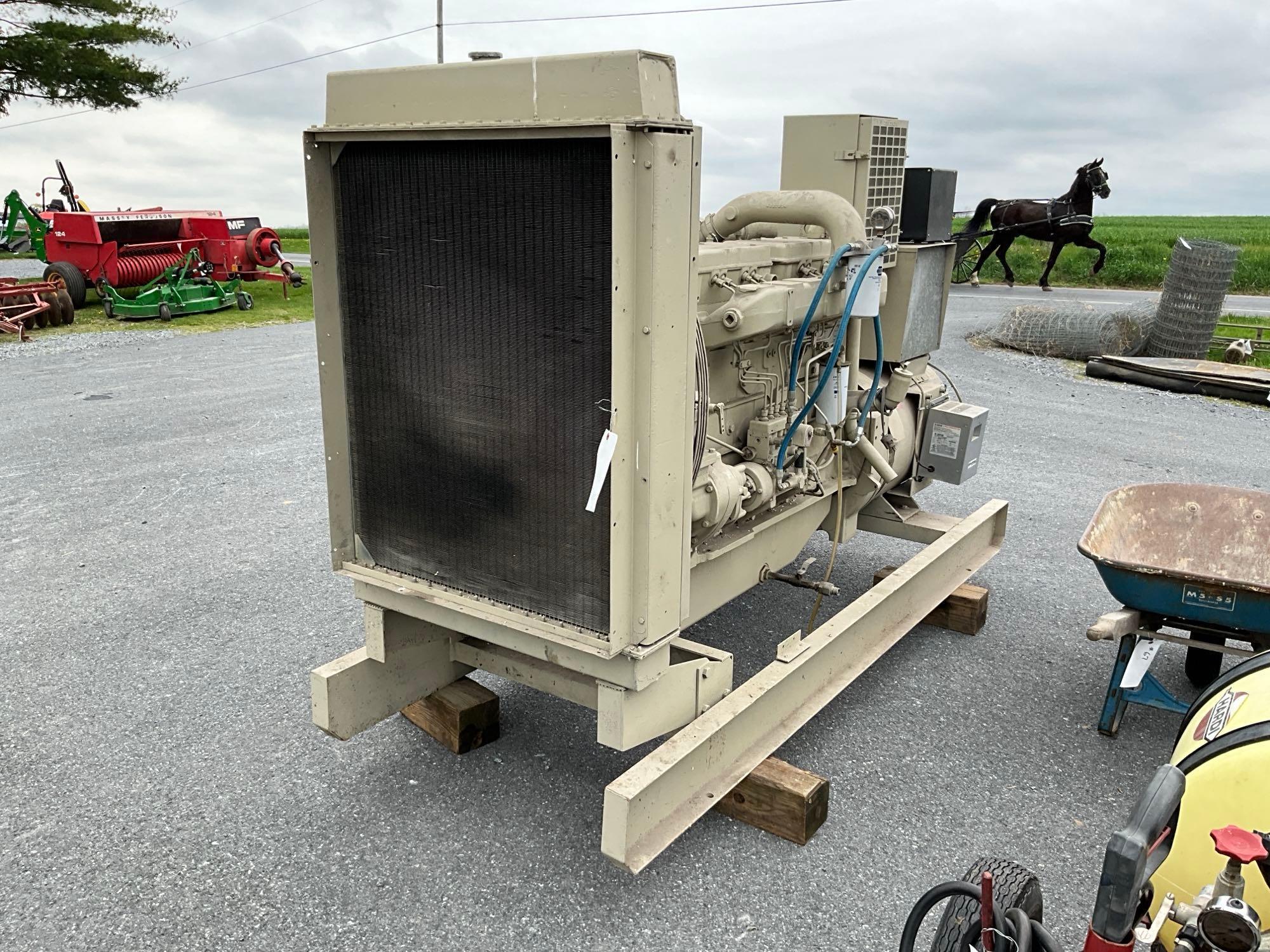 165KW Pavid generator With Alice Chalmers, diesel engine, 3 phase