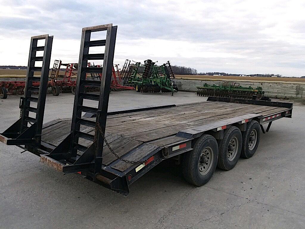 Hudson 9 Ton 18' Deck 2' Dovetail Ramps Tri Axle