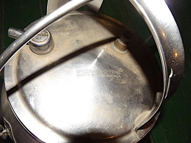 McCormick Deering 5 gal stainless steel milk can