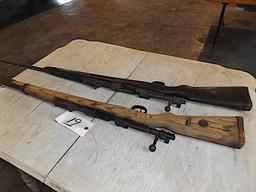 (2) bolt action army rifles (relics)