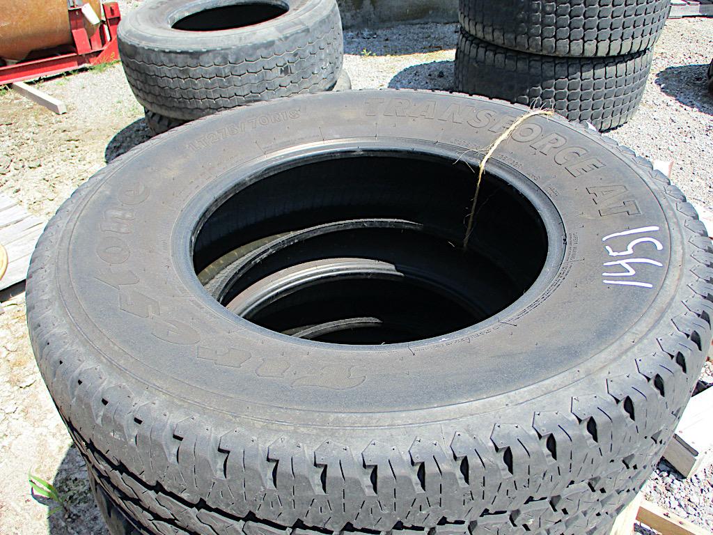 4 PIECE 275-18" TRUCK TIRES