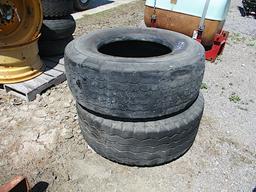 PAIR OF 385/65R - 22.5 TIRES