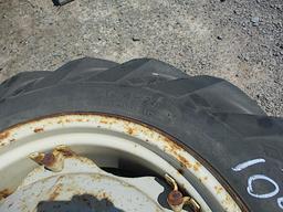 PAIR OF 12.4-28 TIRE/RIMS