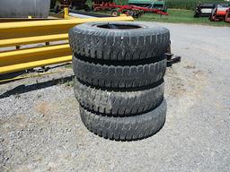 5 PIECE 10.00-20 TRUCK TIRES