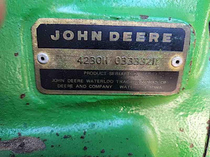 JOHN DEERE 4230 TRACTOR