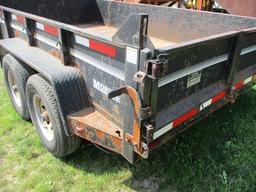 MORITZ DUMP TRAILER 12' TANDEM AXLE