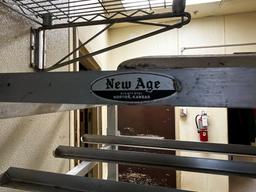 ALUM PREP RACK "NEW AGE" 70" TALL 9 SHELVES