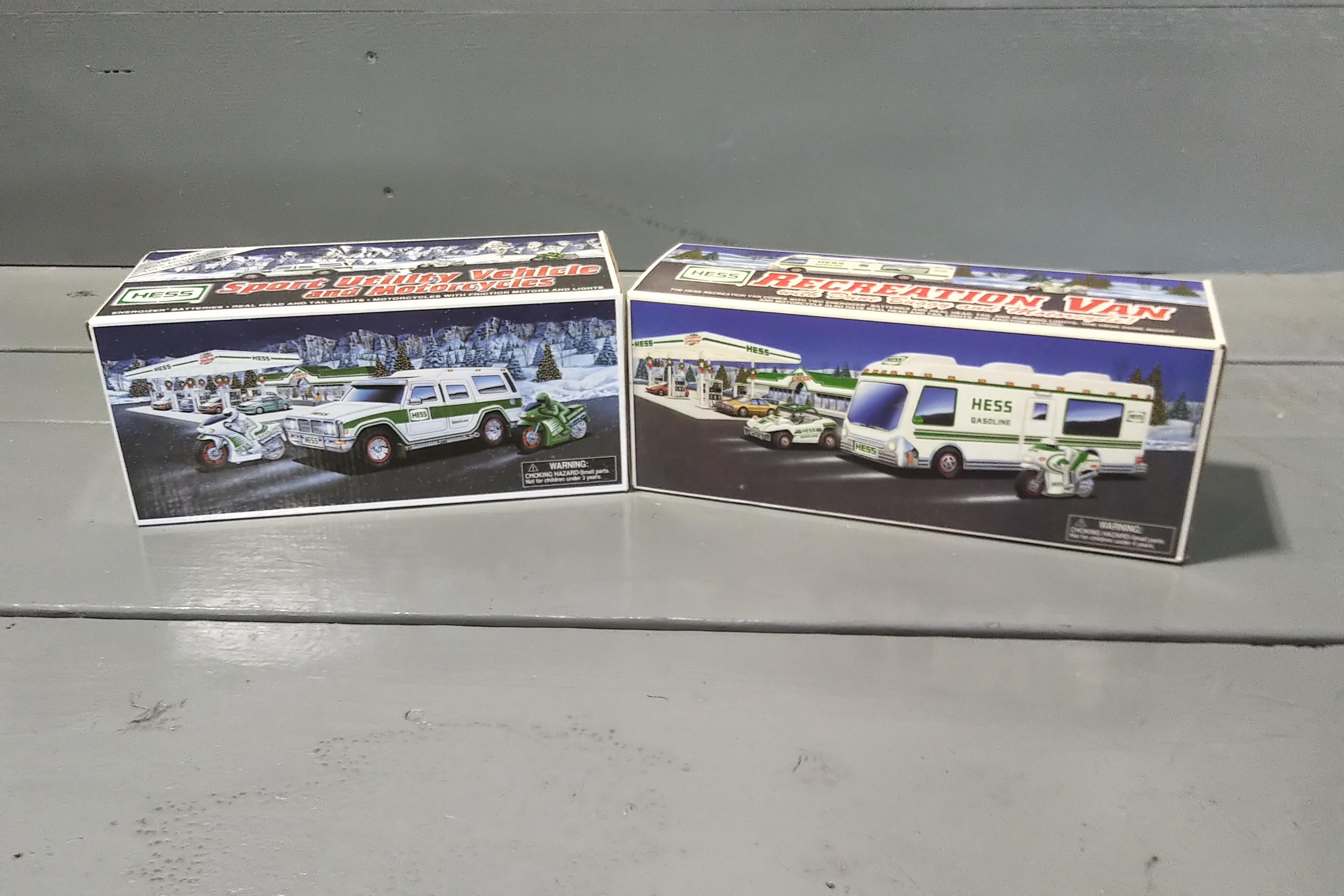 2 - 1/32 SCALE HESS ADVERTISING ITEMS NEW IN BOX