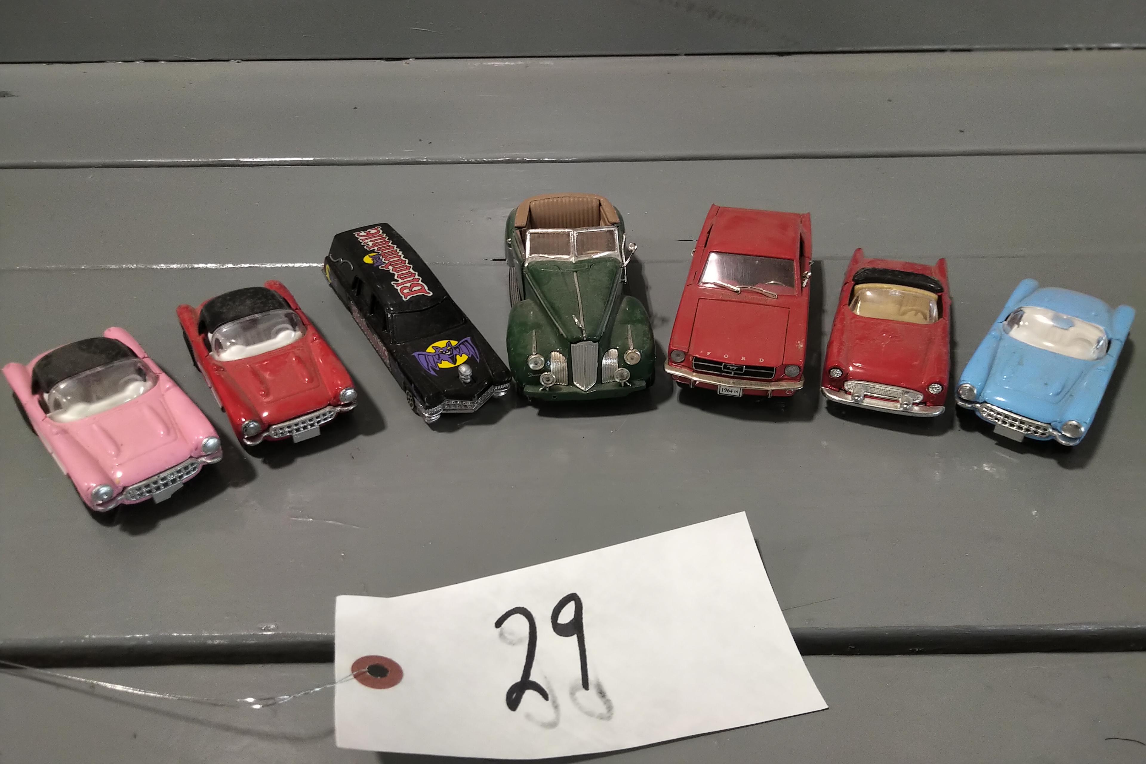 4 - 1/43 SCALE CARS, 3 -  1/32 SCALE CARS
