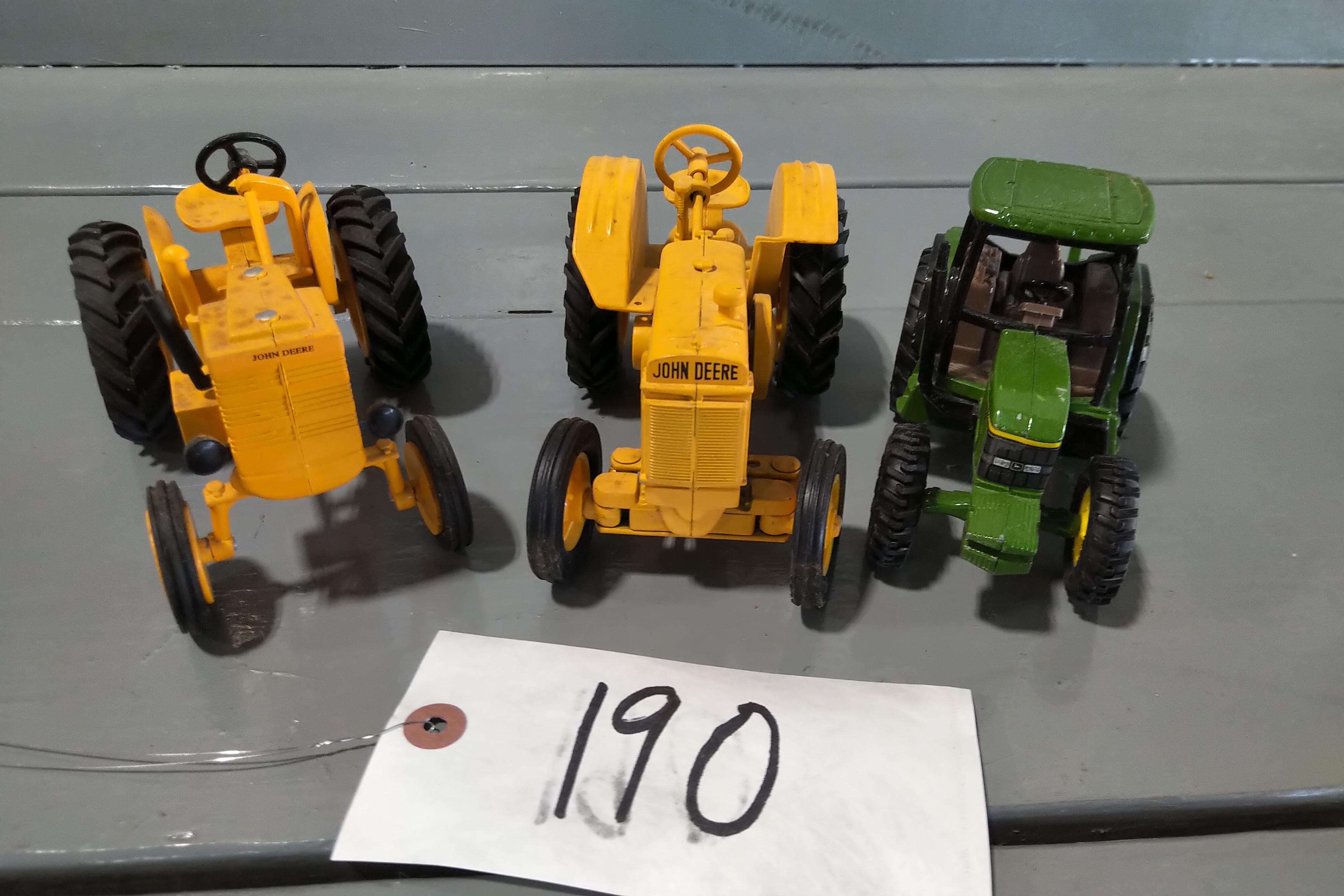 2 -1/32 SCALE ERTL JOHN DEERE TRACTORS, 1/43 SCALE JOHN DEERE 6410