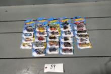 BOX OF 28 - MISC 1/64 SCALE HOT WHEELS NEW IN BOXES