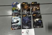 SET OF 6 - 1/64 SCALE BATMAN CAR'S